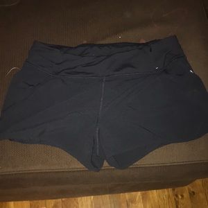 Black running short
